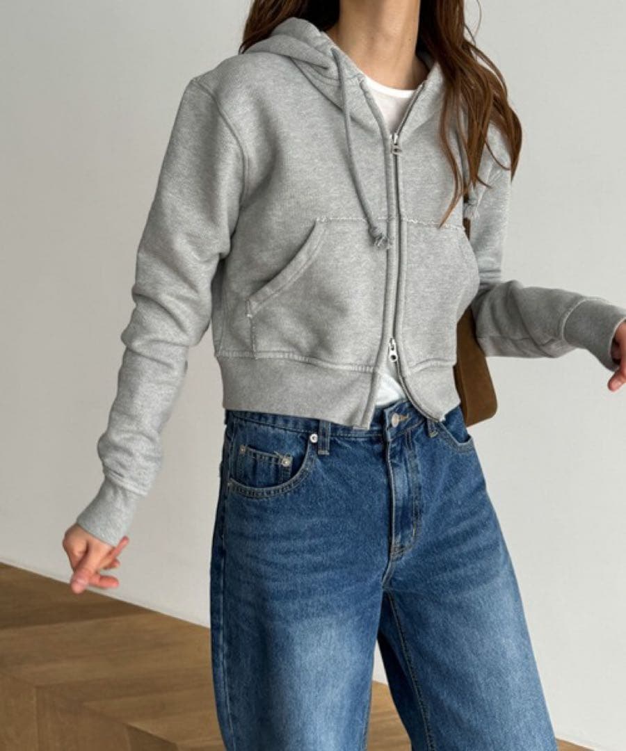 断捨離中♡美品♡CANAL JEAN HARING　裏毛コンパクトパーカー