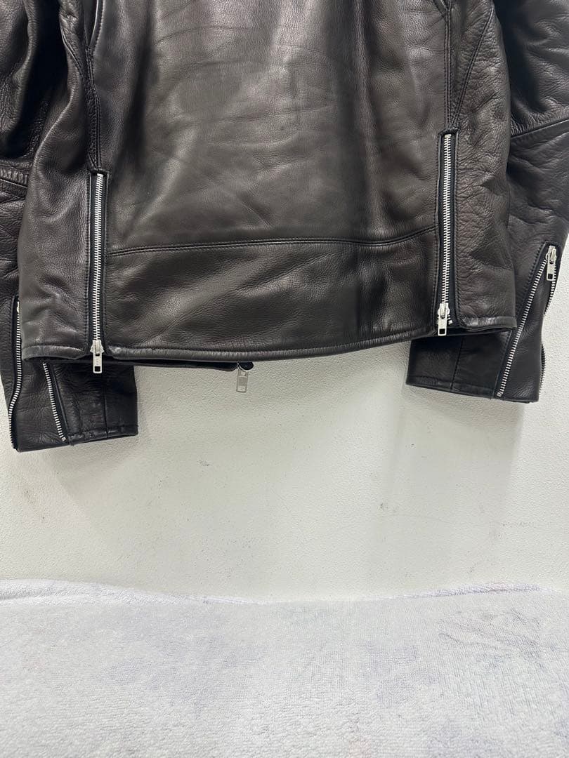 ☆ BEAMS+ ライダースジャケット 牛革 ダブル レザージャケット　Lサイズ