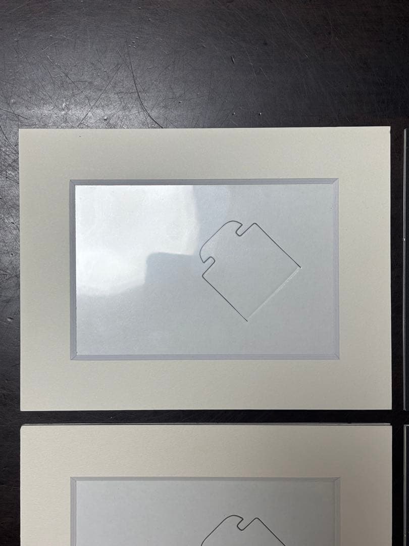 フォトフレーム ホワイト ブラック 9個セット 内径約7.6cm×11.5cm
