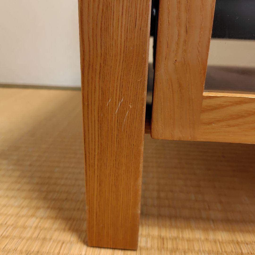 無印良品　木製テレビ台 ガラス扉付き