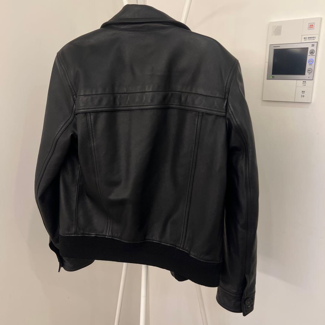 SAINT LAURENTメンズブラックレザージャケット アウター