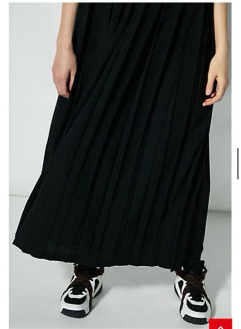 ENFOLD PEライト ジョーゼット タック プリーツ DRESS