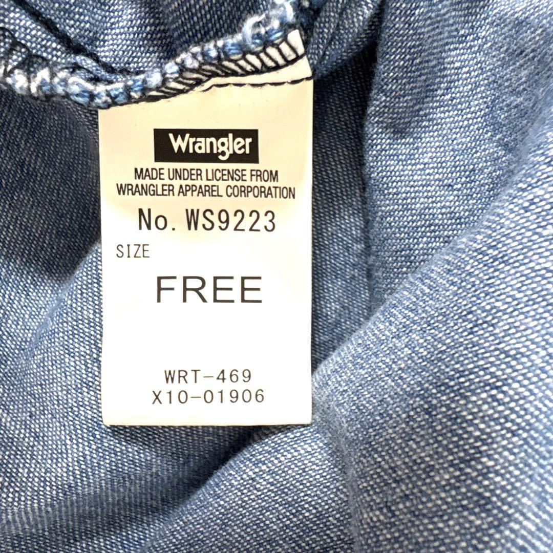 SHIPS シップス別注 Wrangler デニムワンピース バンドカラー