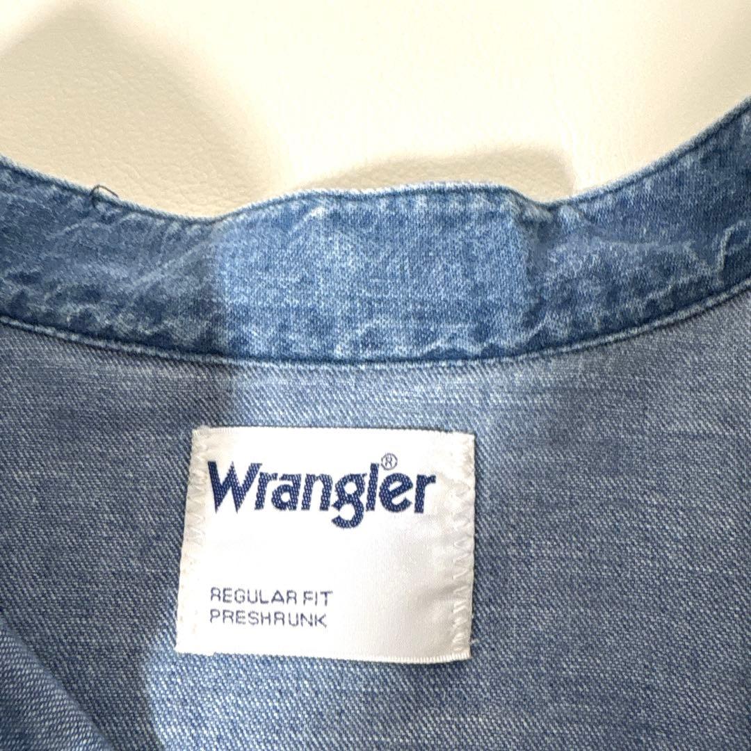 SHIPS シップス別注 Wrangler デニムワンピース バンドカラー