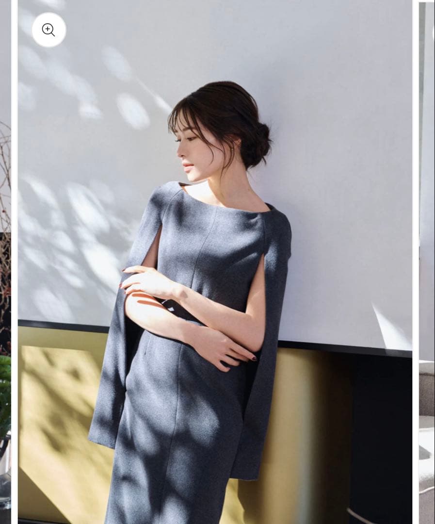 ワンピース laubeblanc Narrow line Cape Dress