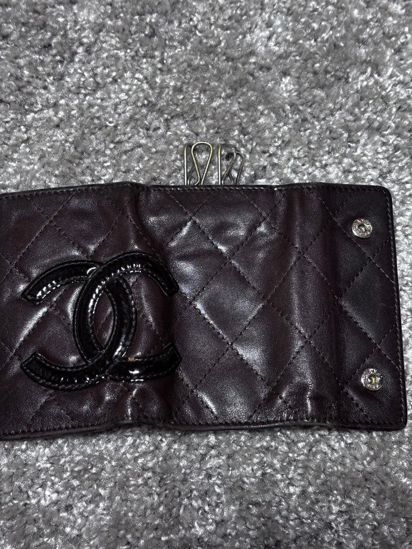 CHANEL キーケース ダークブラウン