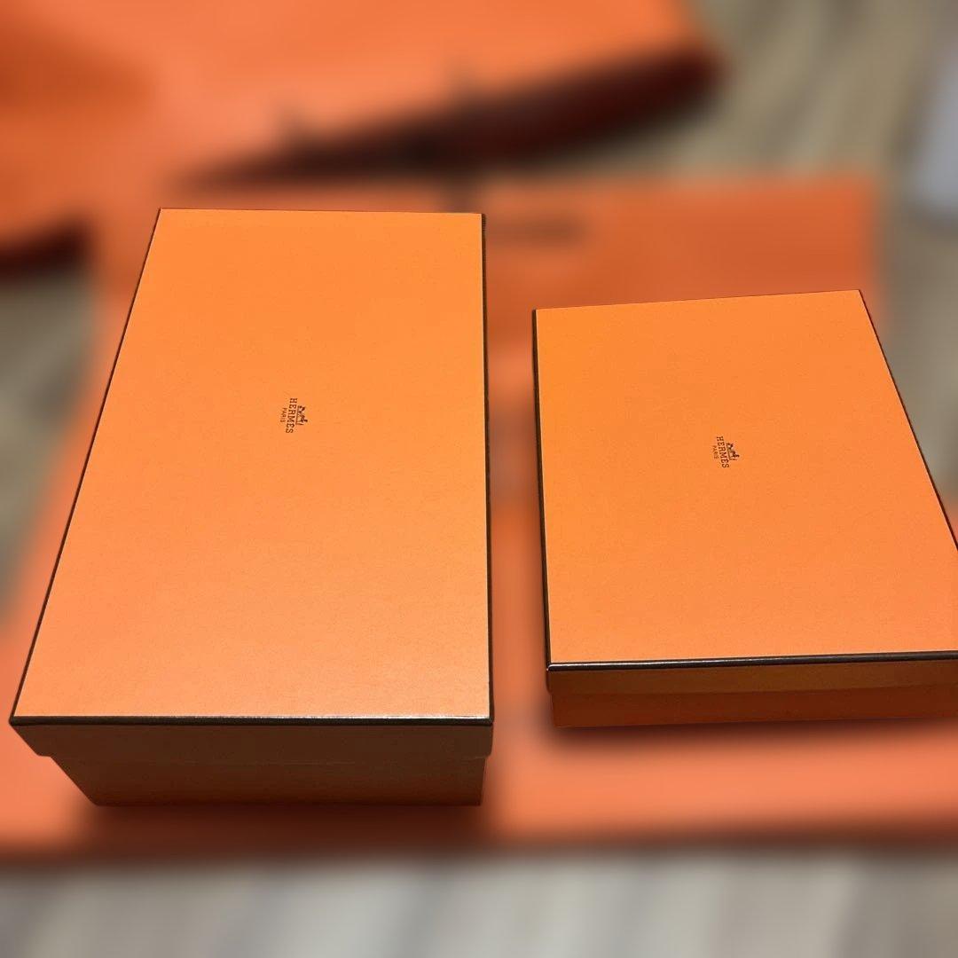 双*マ様 HERMES オレンジショッパーとボックスセット