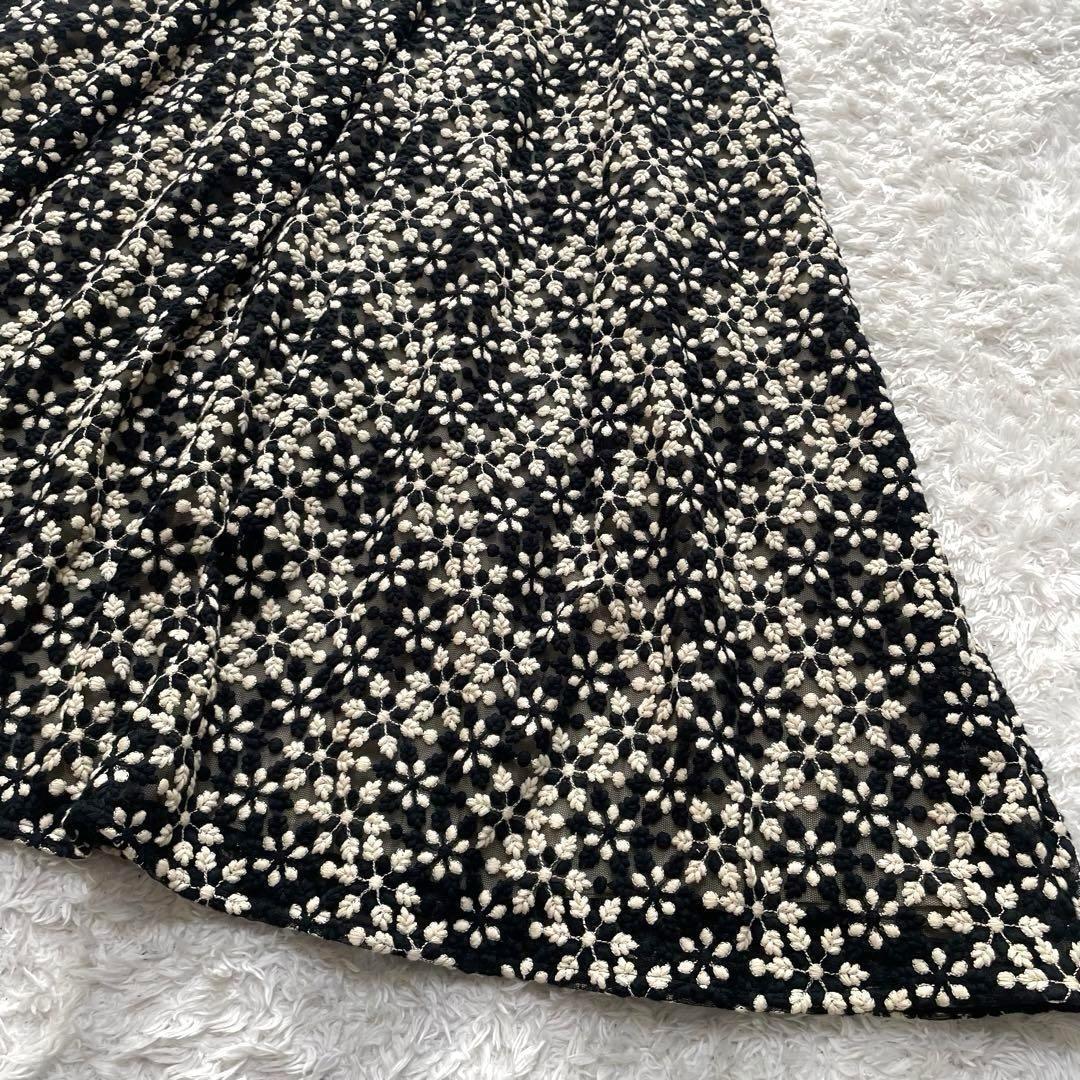 美品✨豪華✨シビラ　総刺繍　花柄　ワンピース　ロング　総レース