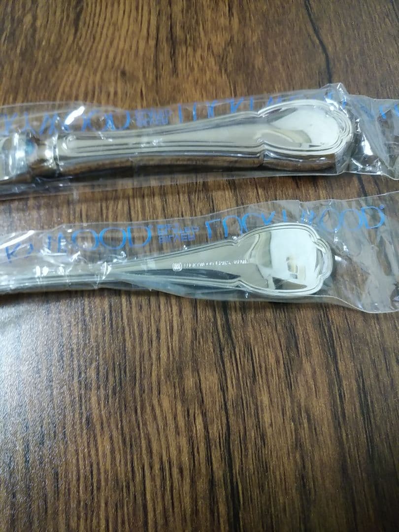 ラッキーウッド 洋白銀器 ナイフ フォーク セット
