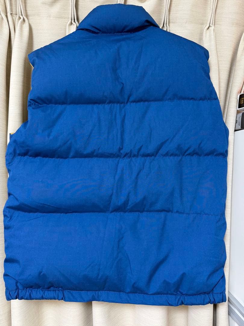 ノースフェイス　ダウンベスト　ブルー　XL