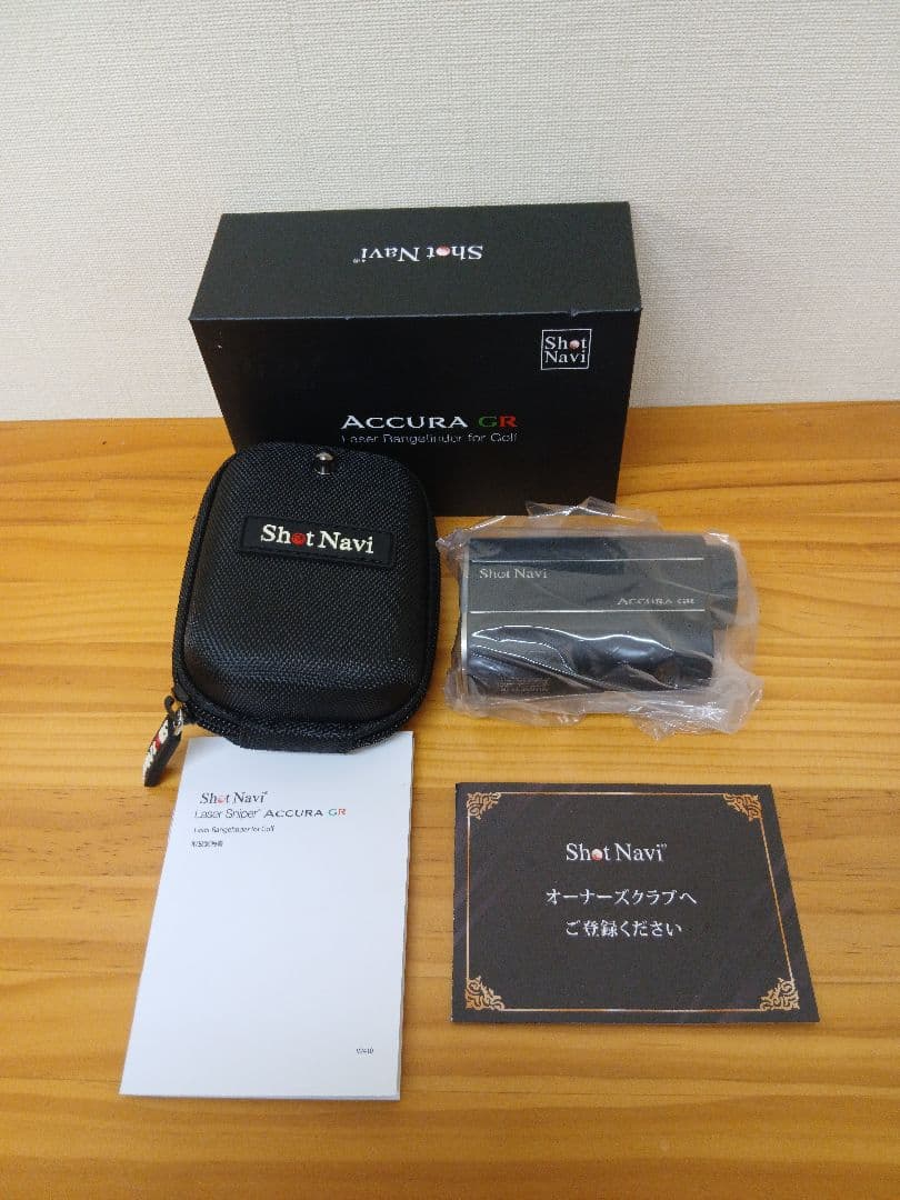 Shot Navi ショットナビ　距離計　ACCURA-GR Black