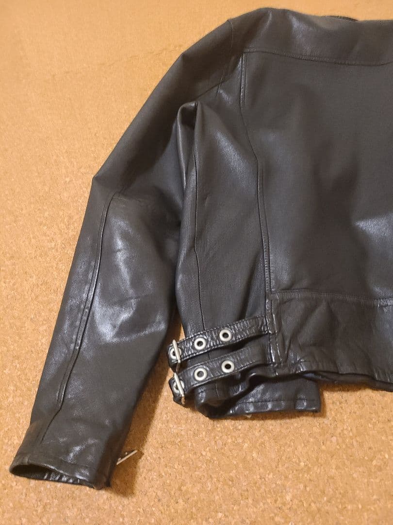 r*m様 ナノユニバース レザージャケット ラムレザー シングルライダース M
