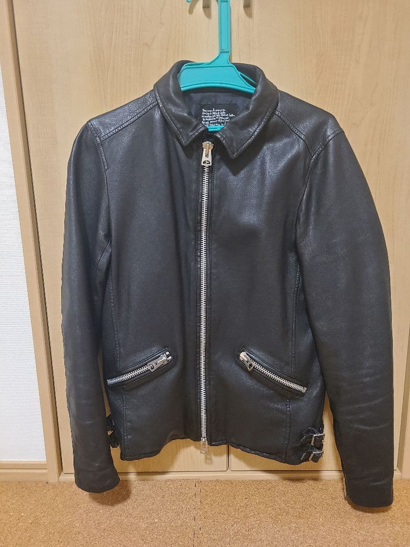r*m様 ナノユニバース レザージャケット ラムレザー シングルライダース M