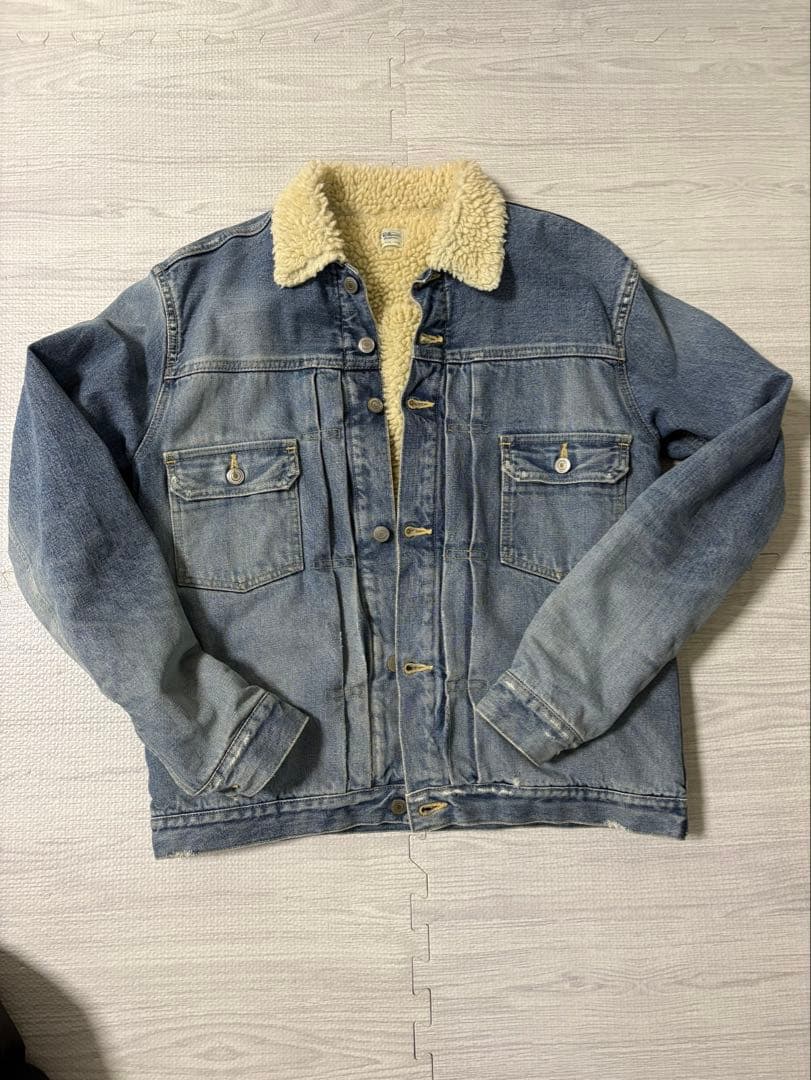 【美品】Ron Herman ロンハーマン ボアデニムジャケット Lサイズ