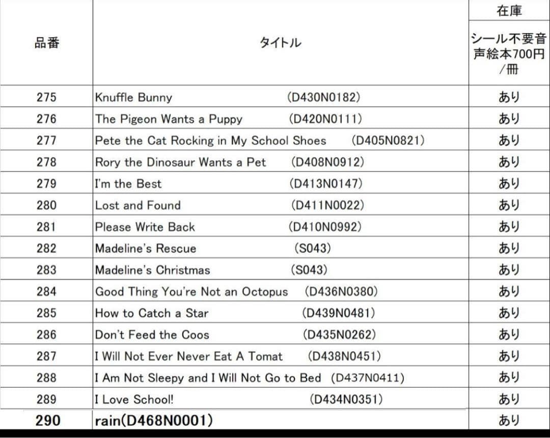 500円No.29 音声絵本 英語絵本