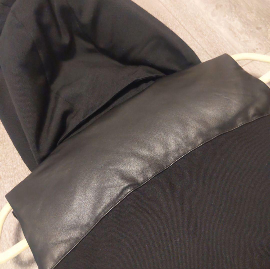 定価10万 wjk ウール×ラムレザー ダウンベスト M