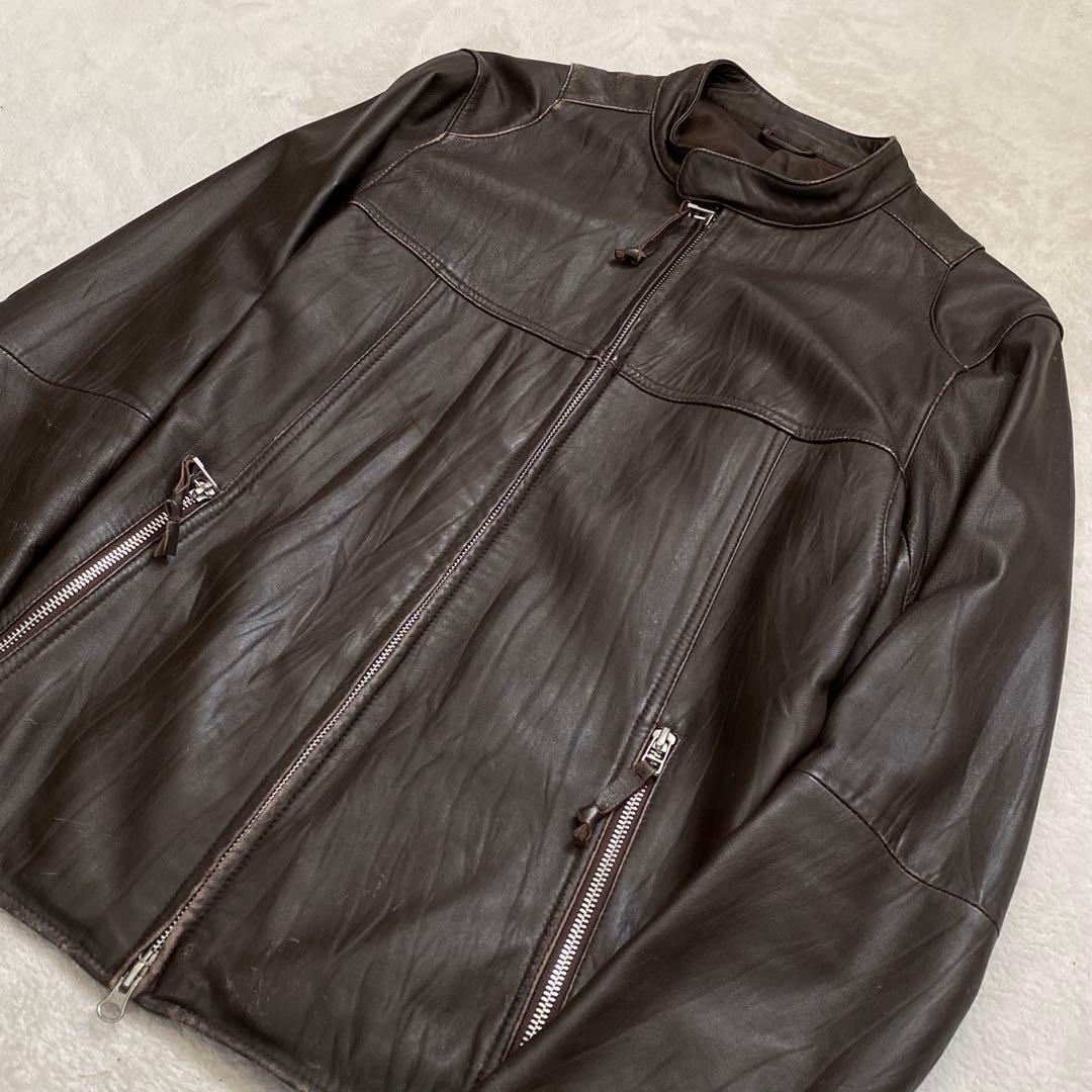 【OLD UNIQLO】00s Seep Lether Jacket