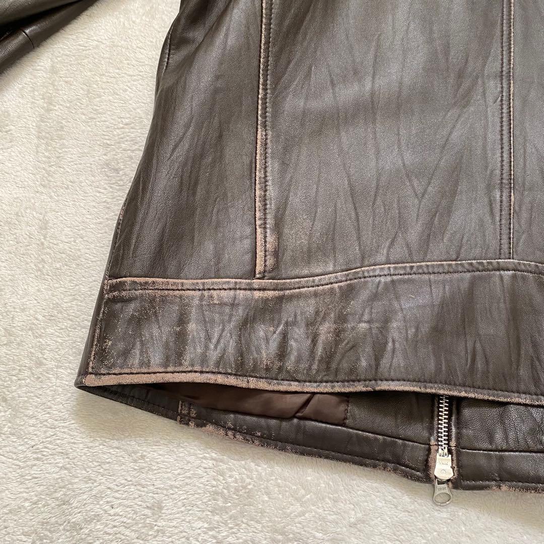 【OLD UNIQLO】00s Seep Lether Jacket