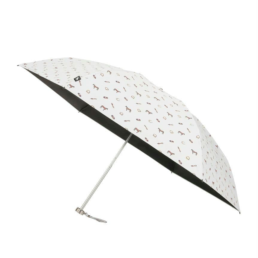 未使用POLOラルフローレンUV遮光遮蔽晴雨兼用折り畳み傘ホースプリント55cm