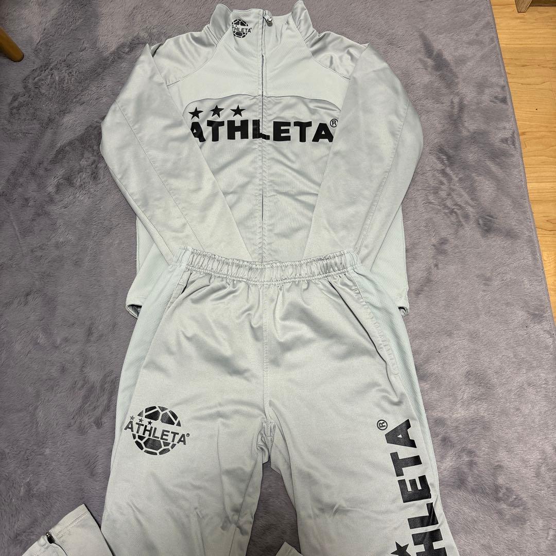 本日限定ATHLETA フルジップ ジャージ グレー　セットアップ