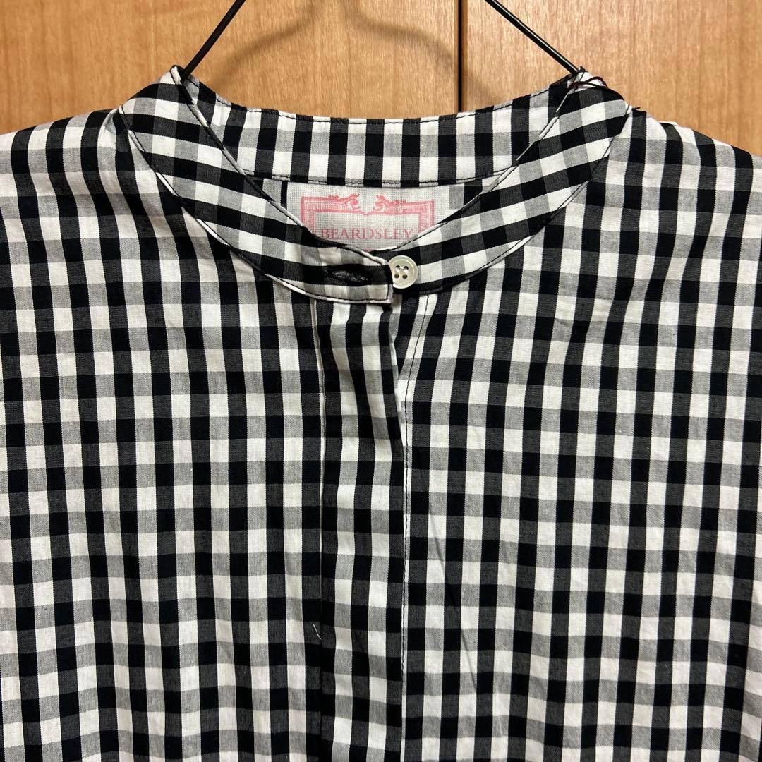 新品　BEARDSLEY ビアズリー 先染めギャザーワンピース