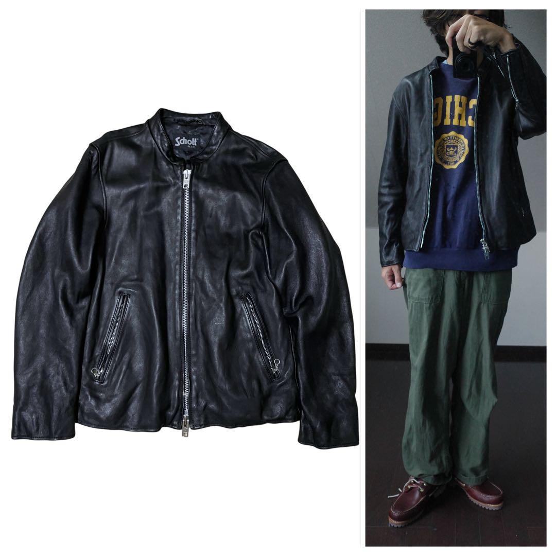 Schottショットシングルライダース641カフェレーサーUSAレザージャケット