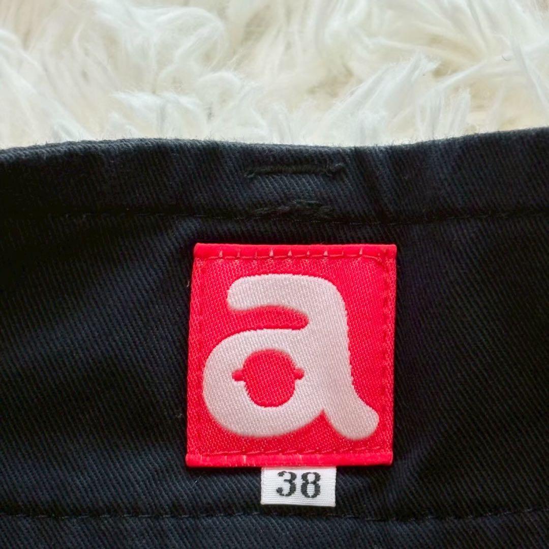 良品 アルチビオ タイトミニスカート 台形 ゴルフウェア ポケット付き ロゴ刺繍