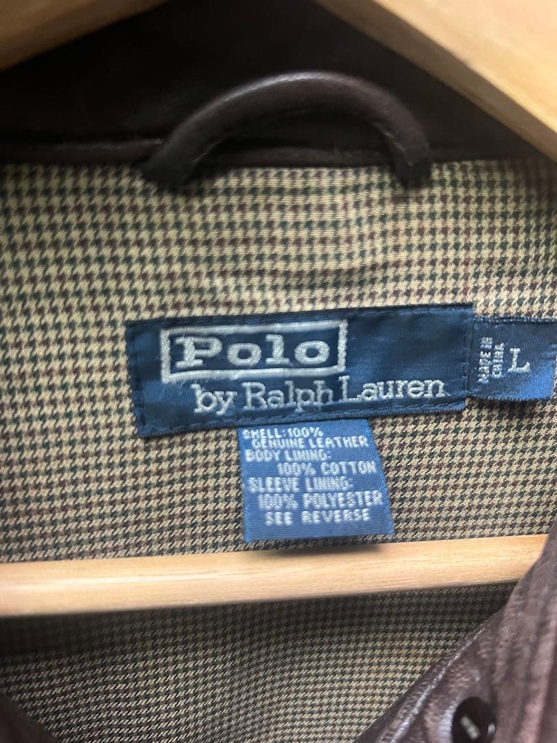 Polo by Ralph Lauren レザージャケット L ダークブラウン