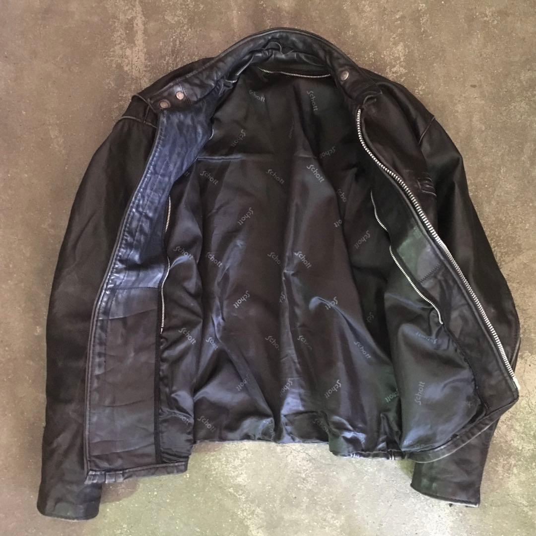 90年代Schottショット141 シングルライダース　40size