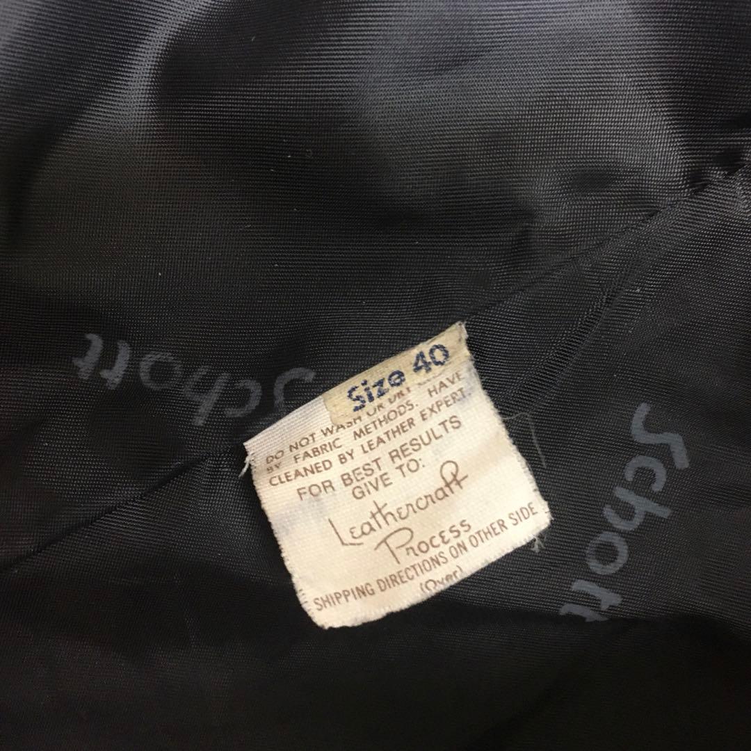 90年代Schottショット141 シングルライダース　40size
