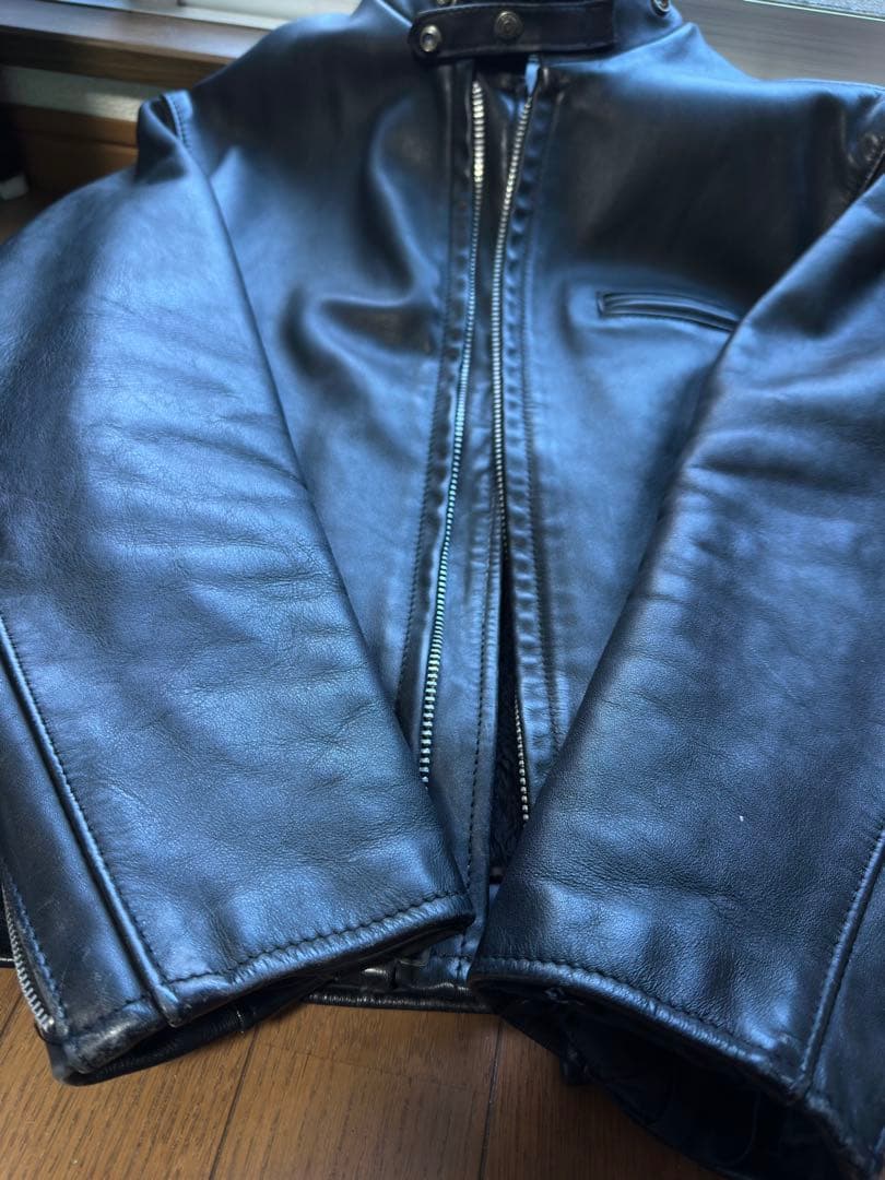 Schott ショット 641 シングルライダース ブラック 40