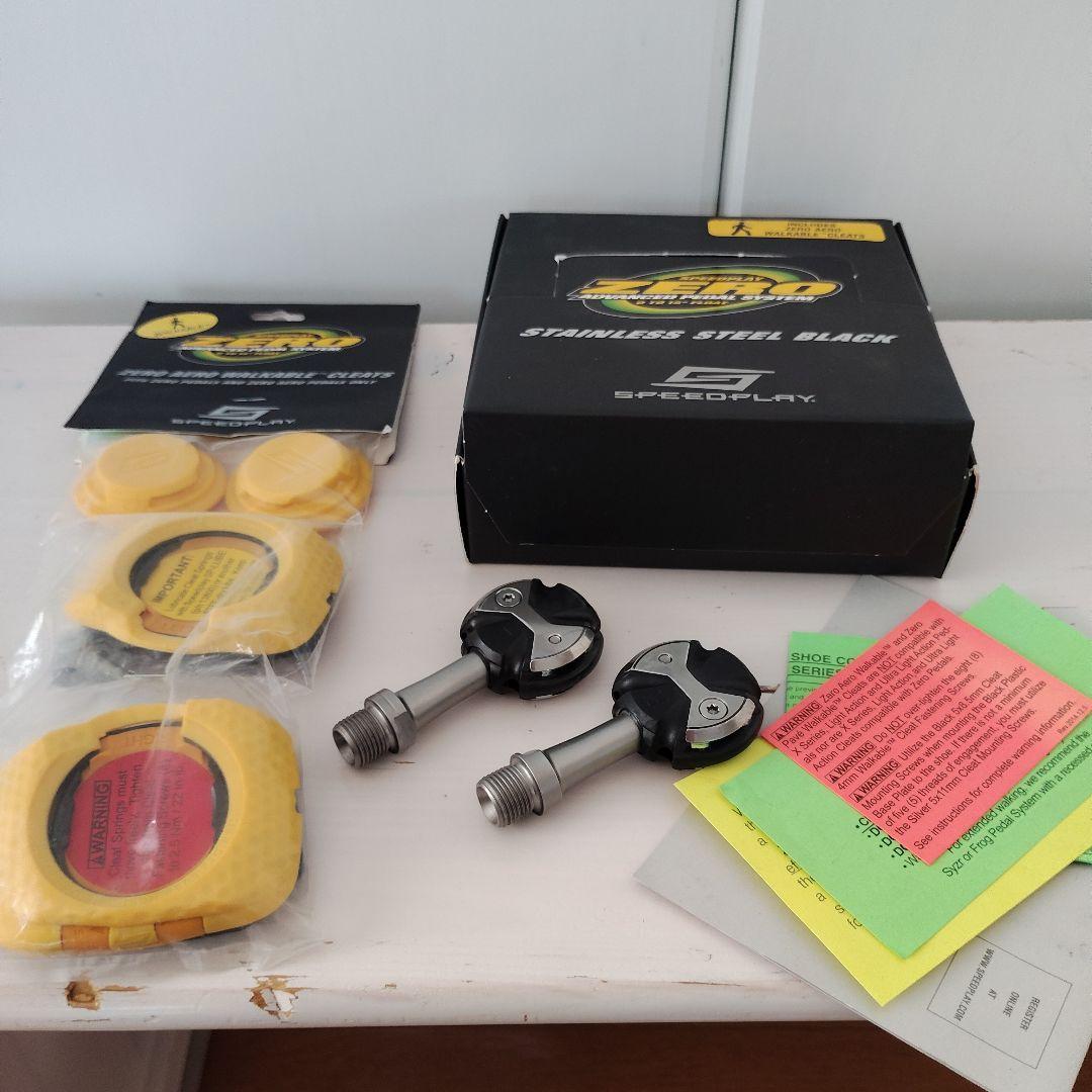 【美品】SPEEDPLAY ZERO ペダル ステンレスシャフト