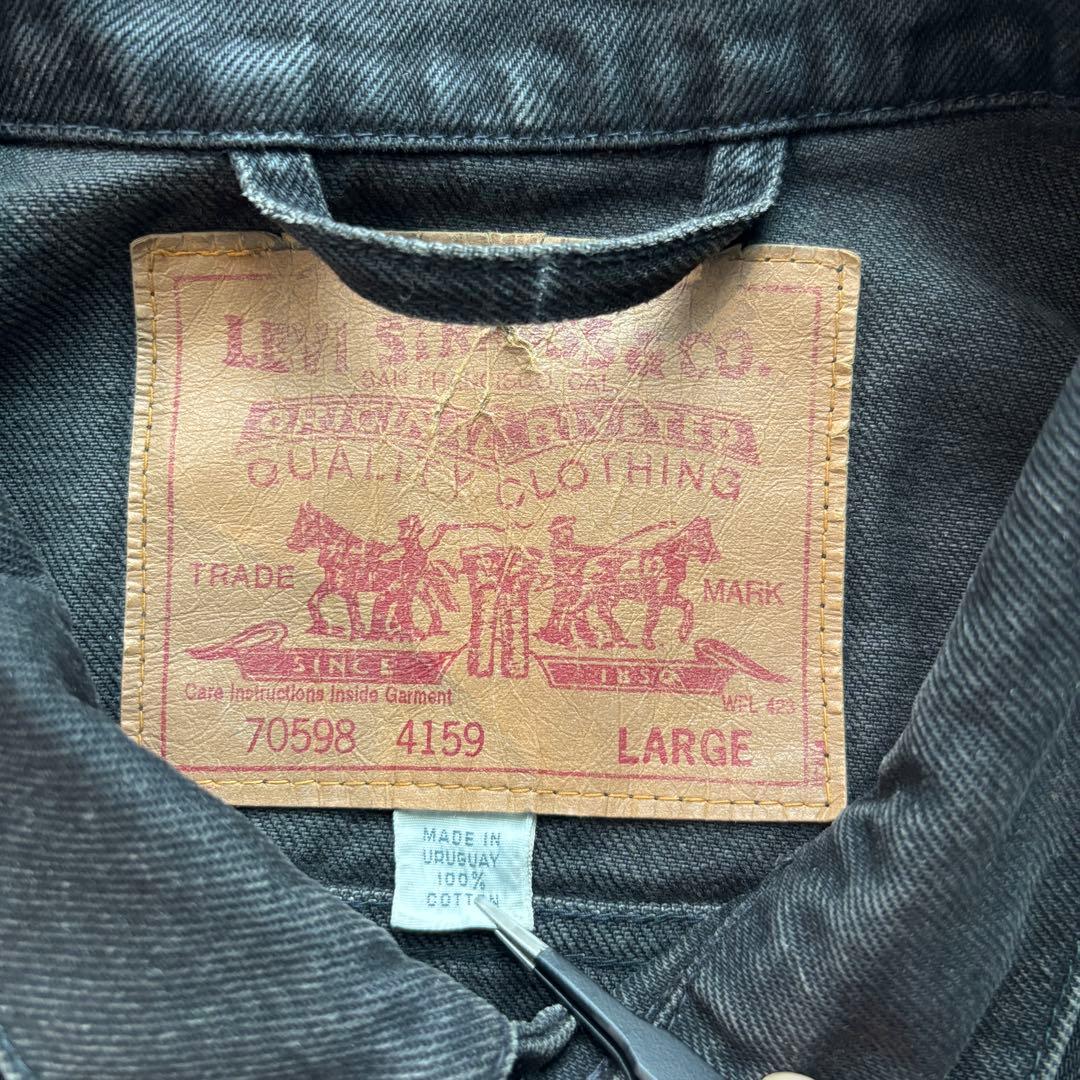 Levi’s 70598 墨黒 ブラックデニムジャケット L#755