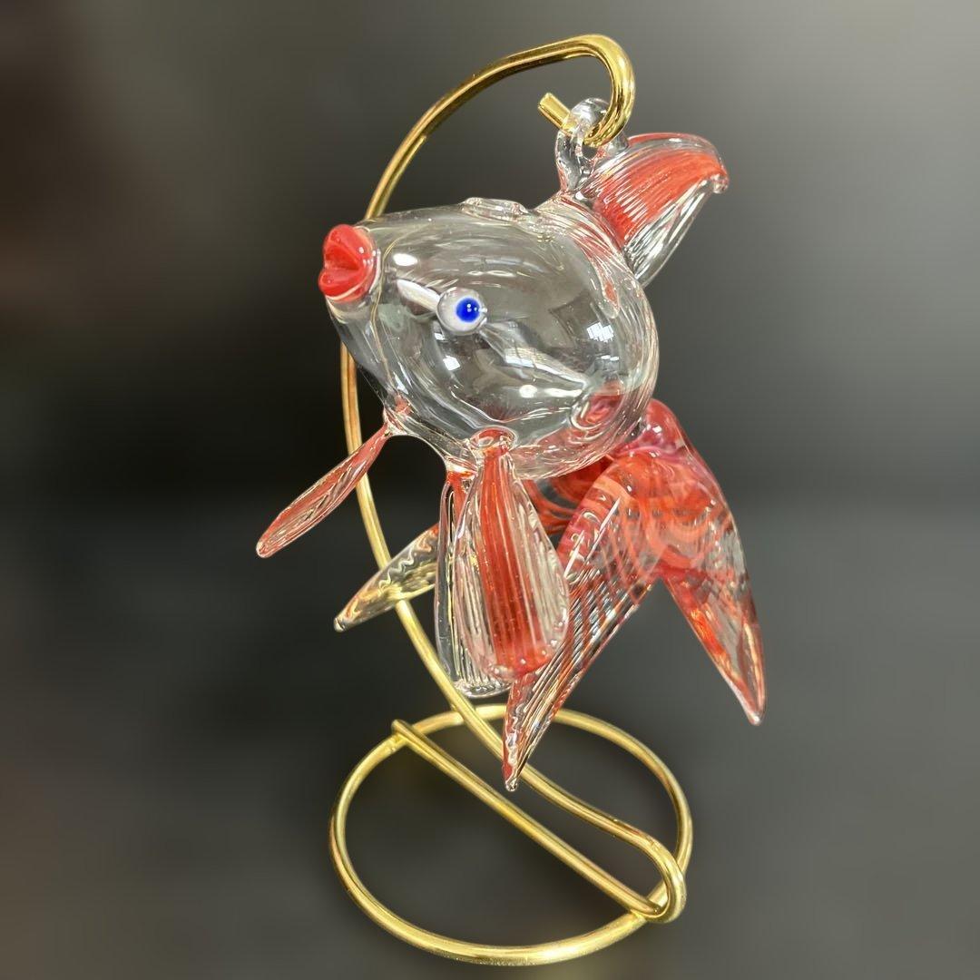 金魚のガラス工芸品