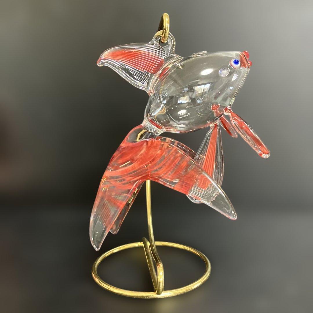 金魚のガラス工芸品