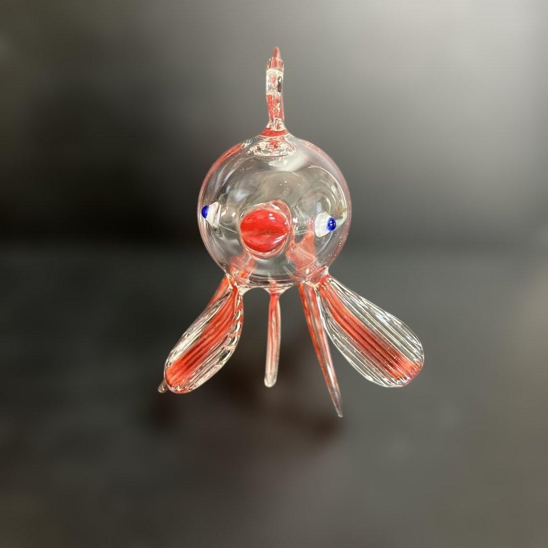 金魚のガラス工芸品