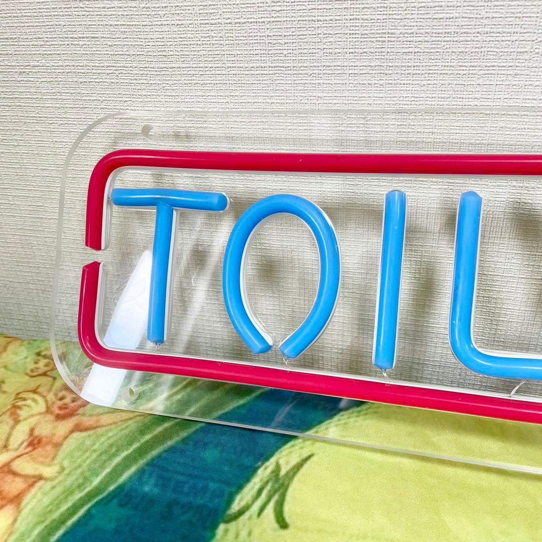 TOILETS ネオンサイン LED 看板 トイレ ネオン管 ネオン看板