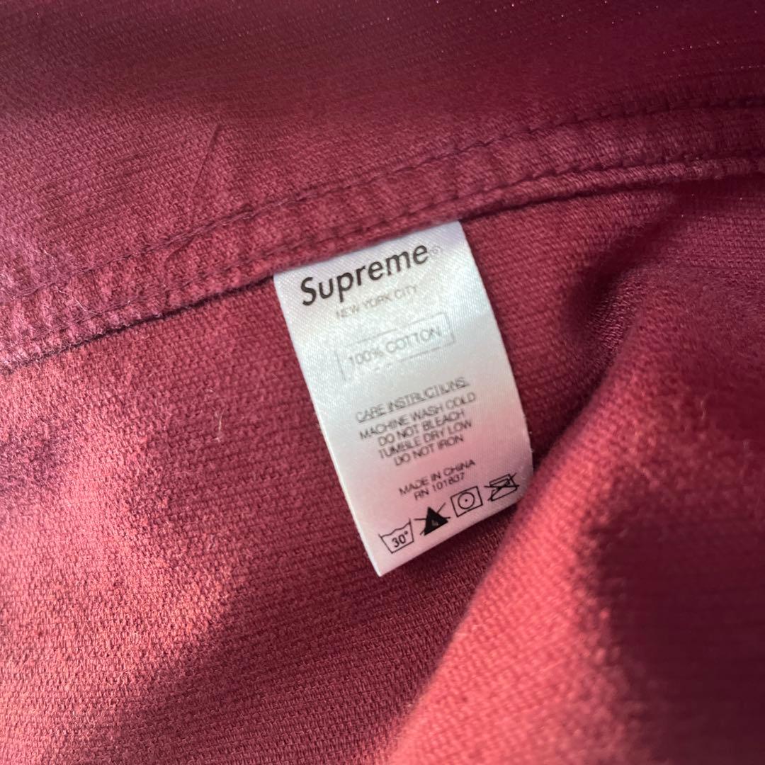 Supreme バーガンディ コーデュロイジャケット S