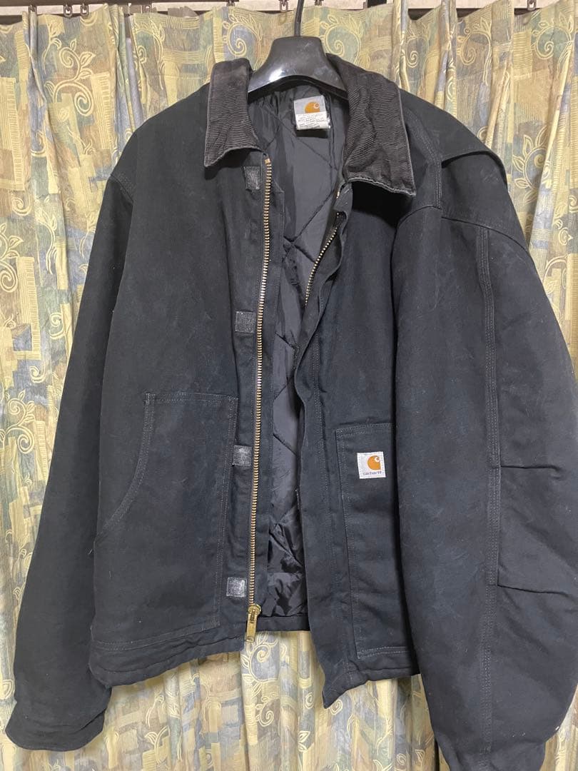 【Carhartt】トラディショナルジャケット　ブラック　フェード　値下げ可能