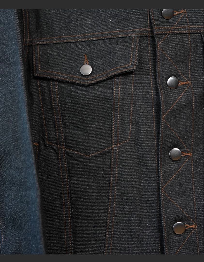 LURAKU Rigid Denim Jacket ブラック Mサイズ
