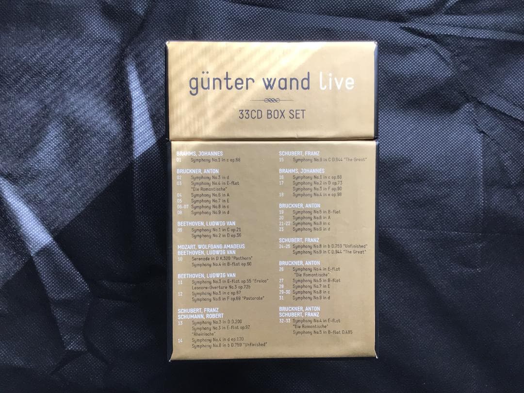 33CD ギュンター・ヴァント ライブ　GUNTER WAND LIVE BOX