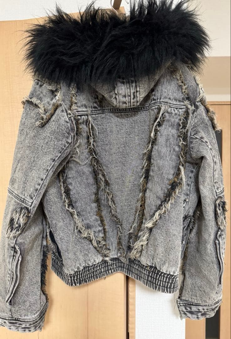 COZY WORLDWIDE FUR DENIM JACKET Mサイズ