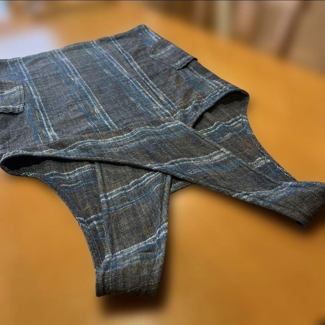 うさとの服 綿 エプロン 藍染 草木染 usaato ウサト