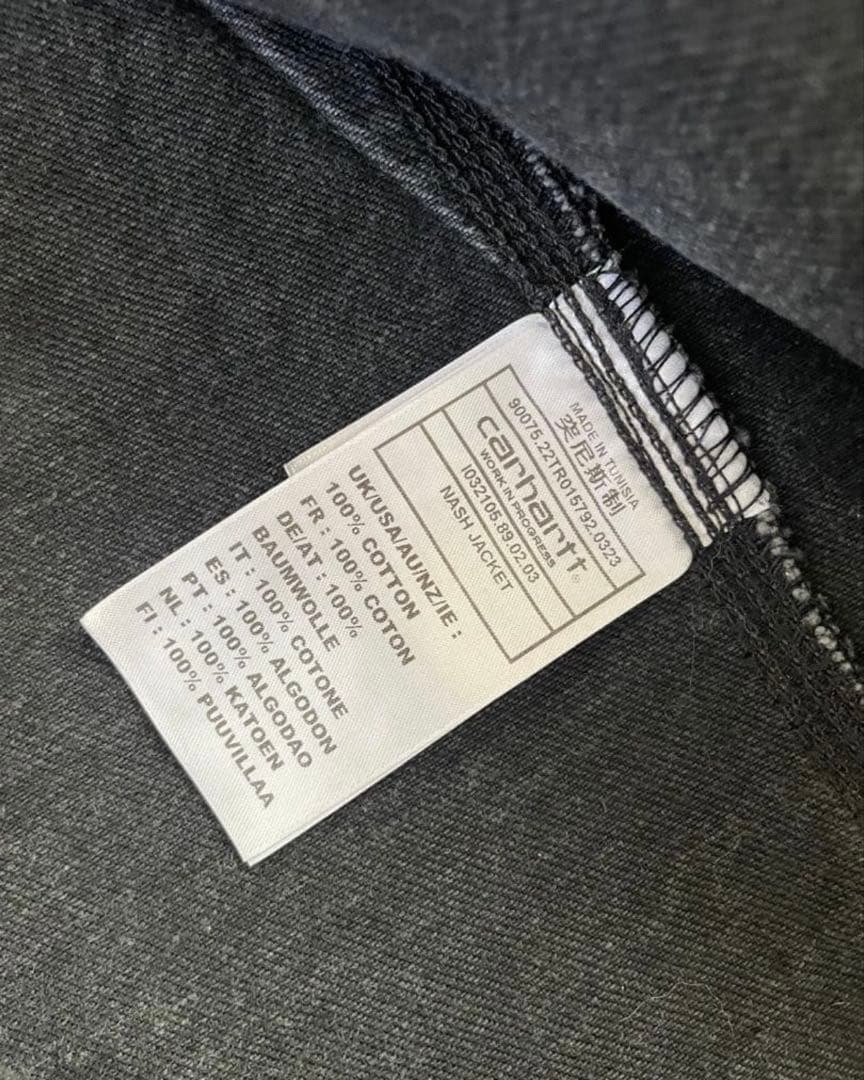 Carhartt WIP ブラックデニムジャケット