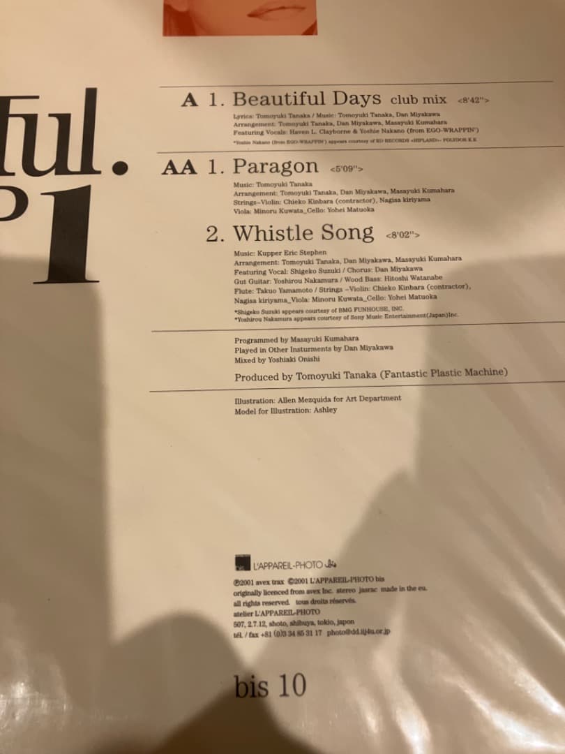 希少 Beautiful Days 新品未使用 アナログ FPM