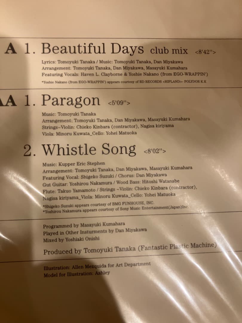 希少 Beautiful Days 新品未使用 アナログ FPM