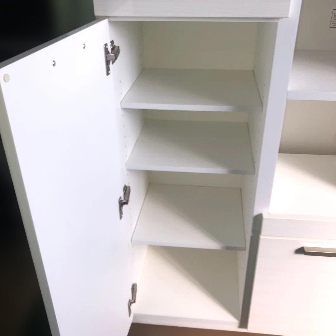 直接引き取り可能 ニトリ レンジ台 80MRB-WH キッチン収納 食器棚 家具