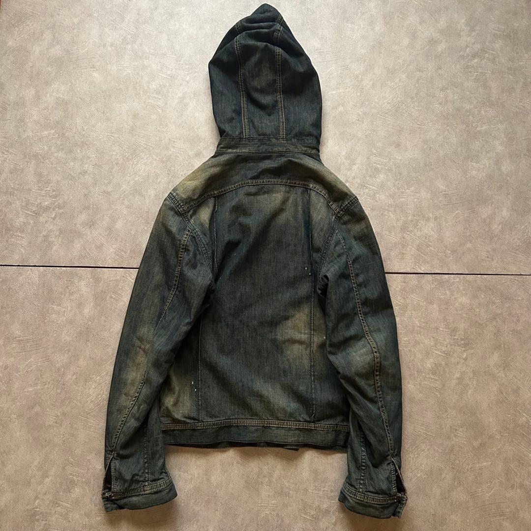 ジャケット・アウター archive diesel gruge hood denim jacket