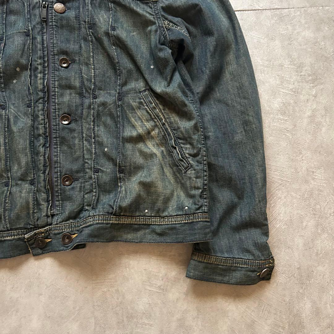 ジャケット・アウター archive diesel gruge hood denim jacket
