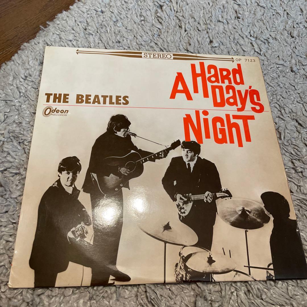 ビートルズ　a hard days night LPレコード　赤盤